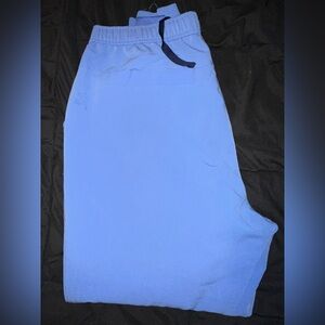 Figs ceil blue scrub joggers